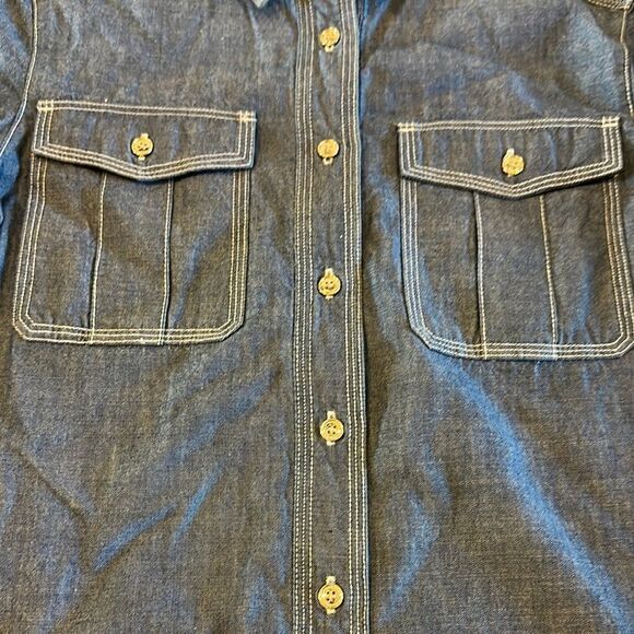 BURBERRY BRIT Women's Denim Button Down Shirt Size S - Picture 2 of 7